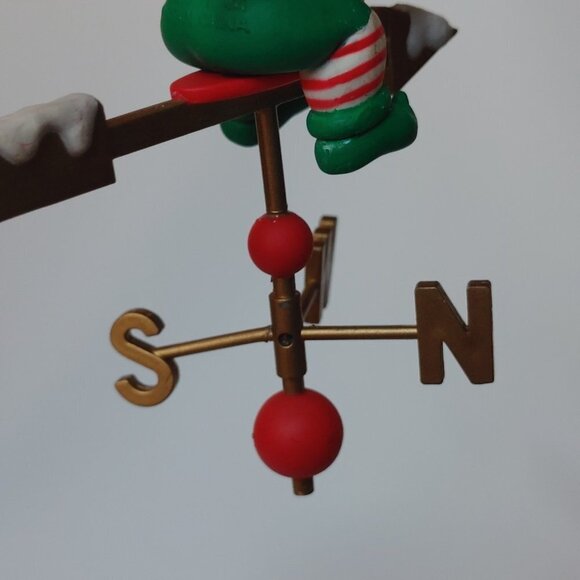 VINTAGE NOMA Ornamotion Elf Weather vein Rotating Christmas Ornament w Box - Picture 3 of 11